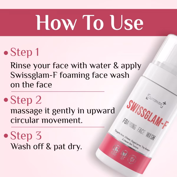 SWISSGLAM-F foaming face wash - 6
