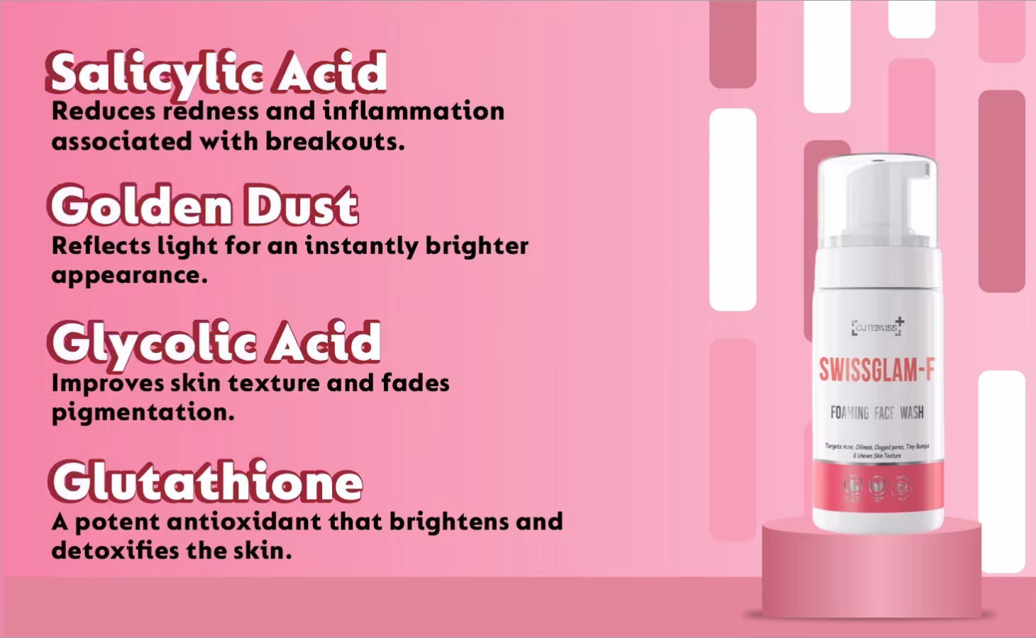 swissglam -f foming face wash