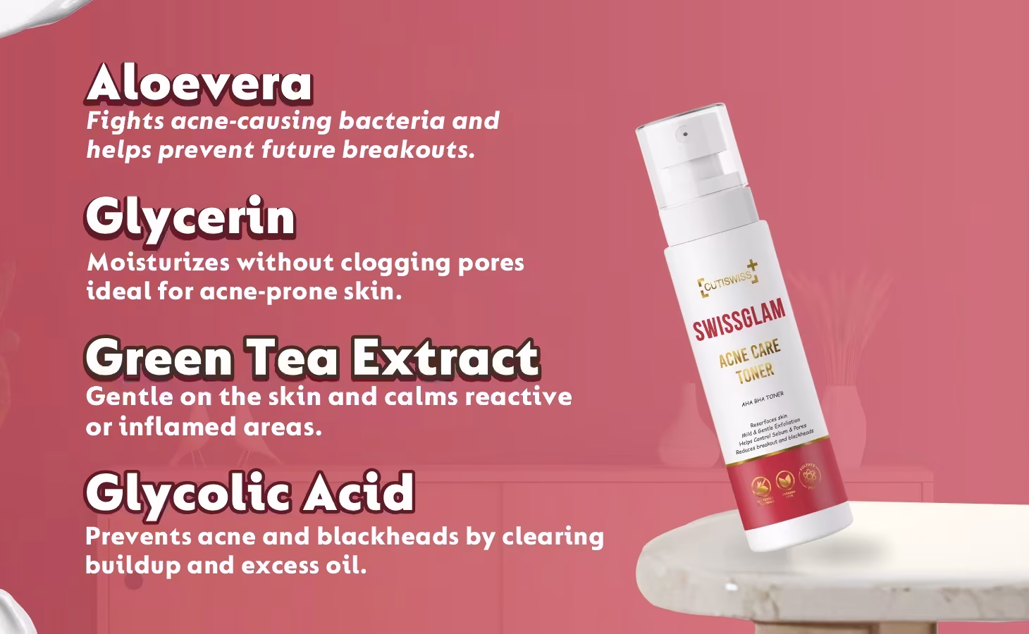 swissglame acne care toner